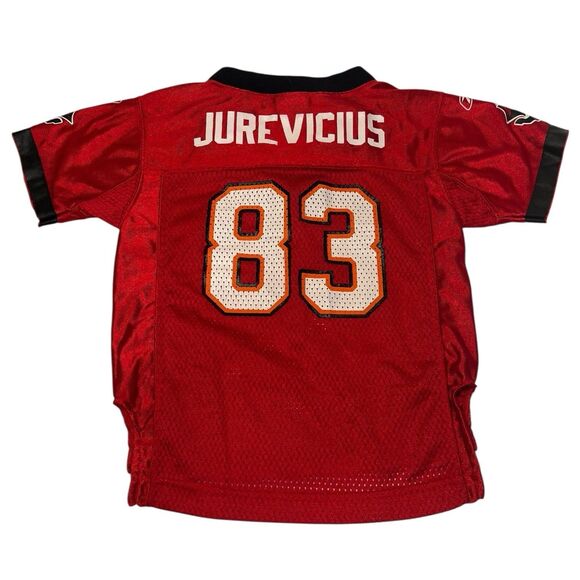 Vintage Reebok NFL Buccaneers Jurevicius #83 Jersey Toddler 2T Rare Y2K - Picture 2 of 11